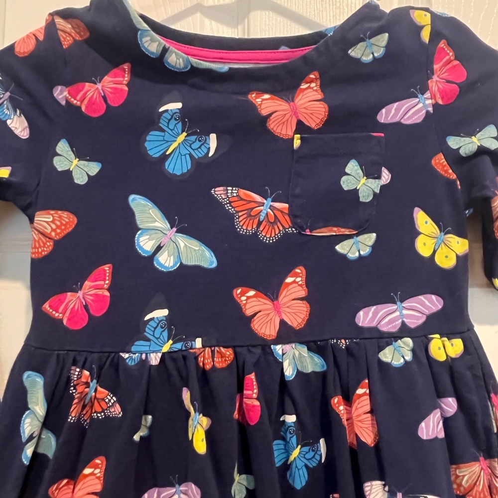 Long sleeve mini boden butterfly dress